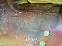 Wow 15 Billy Royal Vintage Show Saddle Western Flat Seat Silver