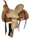Youth Hard Seat Roper Style Saddle With Micro Floral Tooling Full Qh Bar 12 New