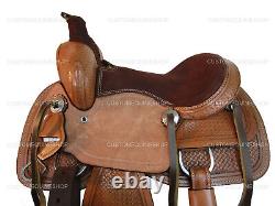 Youth Kids Western Saddle Barrel Racing Pleasure Leather Used Tack Set 10 12 13