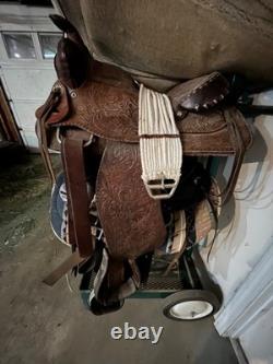 Youth, Leather Western Saddle 14 seat