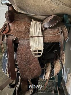 Youth, Leather Western Saddle 14 seat