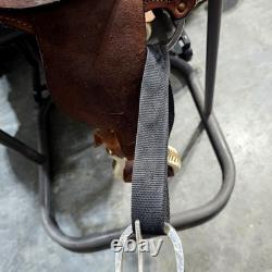 Youth/Pony Western saddle 12 1/2 suede seat V. H. Saddlery Circle M Basket Stamp