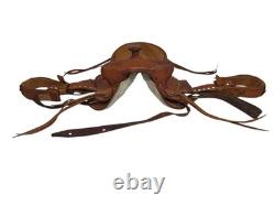 Youth Roughout Western Saddle 11 Kids Ranch Training Horse Tack READ