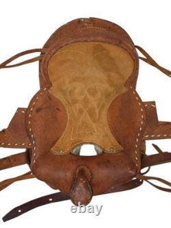 Youth Roughout Western Saddle 11 Kids Ranch Training Horse Tack READ
