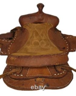 Youth Roughout Western Saddle 11 Kids Ranch Training Horse Tack READ