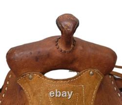 Youth Roughout Western Saddle 11 Kids Ranch Training Horse Tack READ