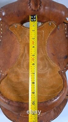 Youth Roughout Western Saddle 11 Kids Ranch Training Horse Tack READ