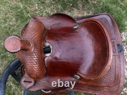 Youth Western Leather 10'' Trail / Pleasure / Barrel Saddle