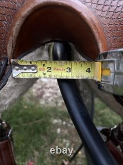 Youth Western Leather 10'' Trail / Pleasure / Barrel Saddle