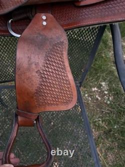 Youth Western Leather 10'' Trail / Pleasure / Barrel Saddle