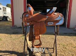 Youth western saddle used